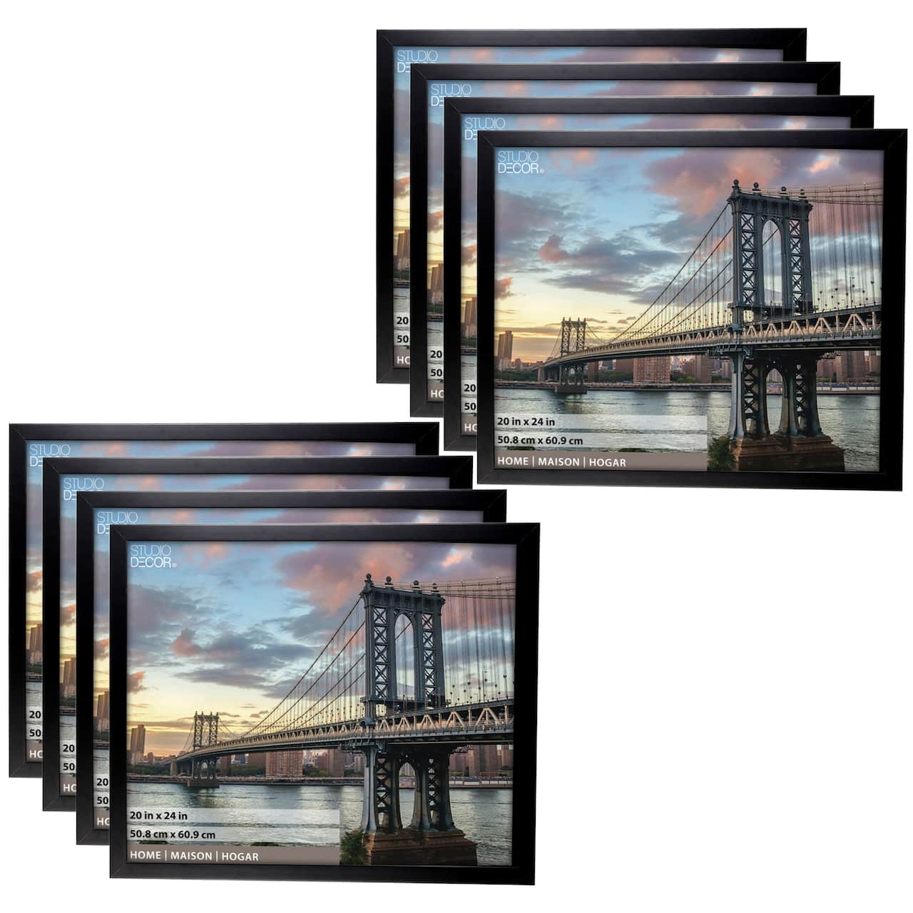 8 Pack: Black Flat Frame, Home by Studio Décor®